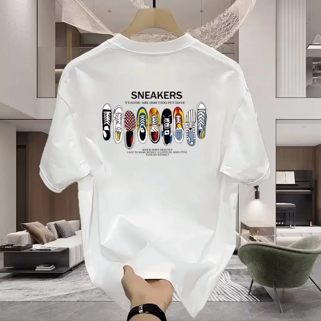 Men Shoes Under 100 - Klassisches Schuhkollektions-Design T-Shirt 100% Baumwolle Herren