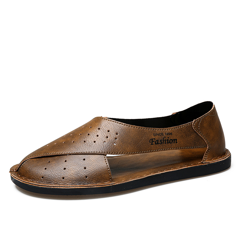 Men Shoes Eu To Us Size - ClaWave Herren handgefertigte Freizeitsandalen, Sommer, atmungsaktiv,