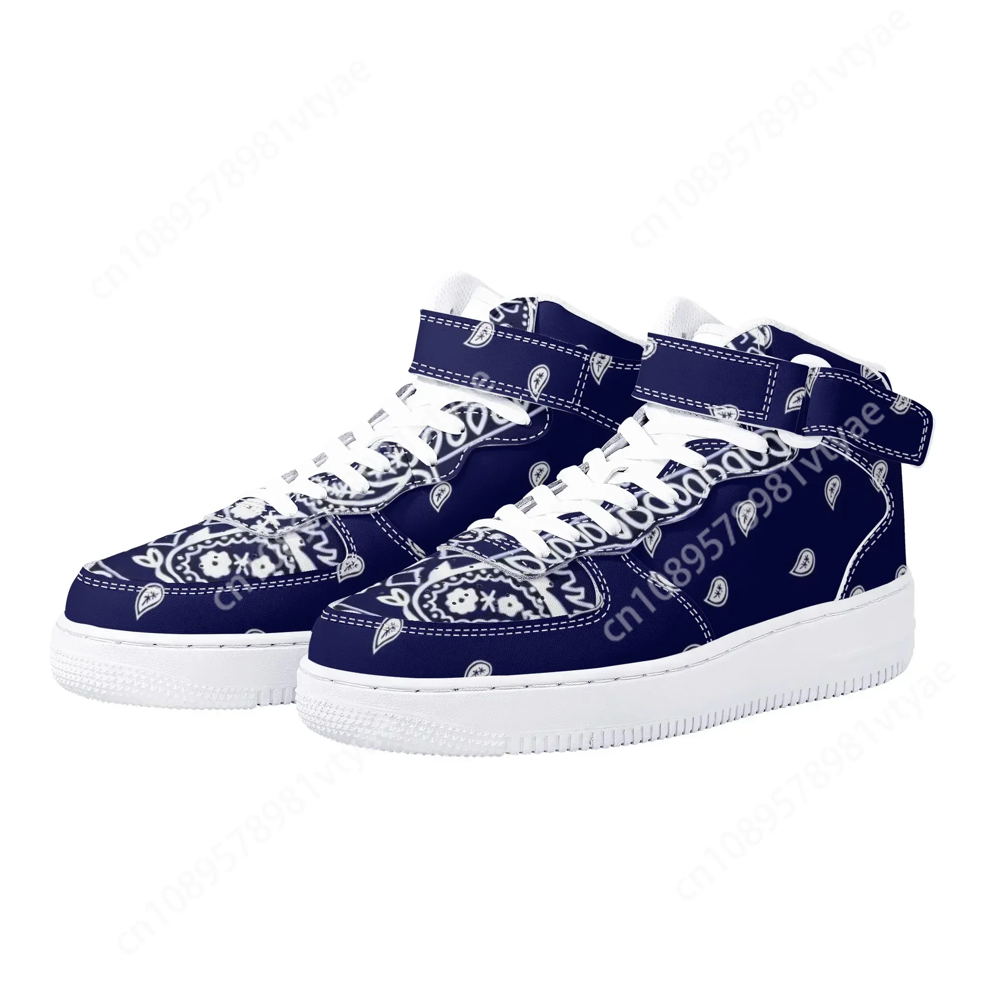 Men Shoes Sale - Neuheiten Bandana Print Männer Basketball Turnschuhe