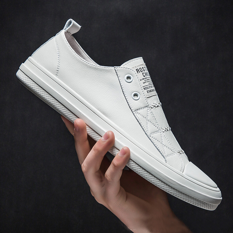 Men Shoes Under 100 - 100% echtes Leder Schwarz Weiß Schuhe