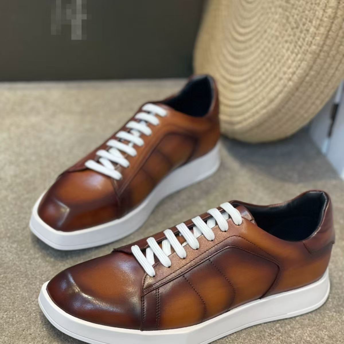 Men Shoes Eu To Us Size - Super große Größe echtes Kuhfell Herrenschuhe