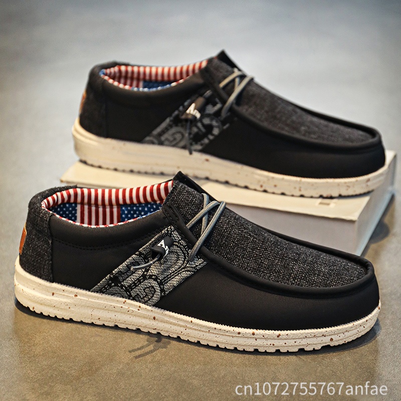 Men Shoes Sale - Bestseller Blaue/Schwarze Herren-Slipper Modische Komfortable Slip-on