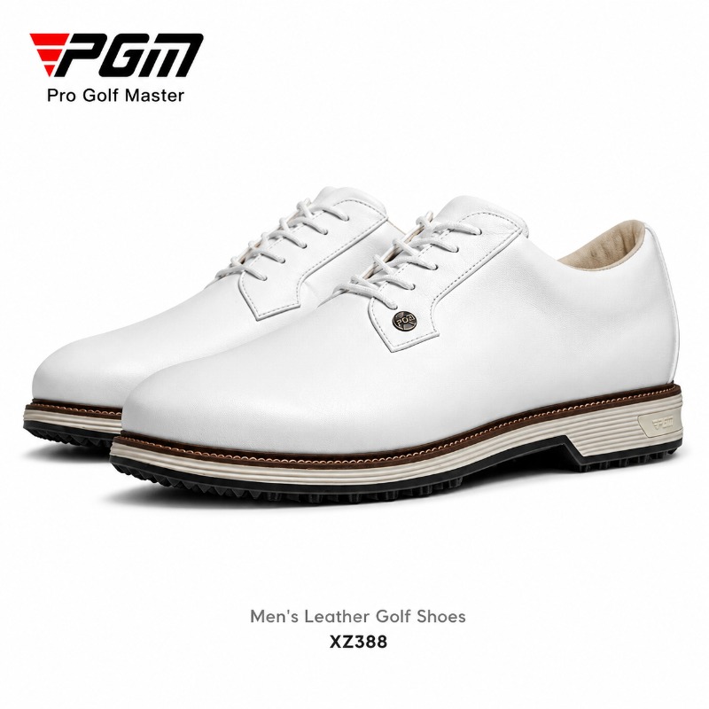 Men Shoes Eu To Us Size - PGM Herren-Golfschuhe aus Rindsleder, ohne Spikes,
