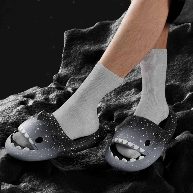 Nette Cartoon Shark Hausschuhe – Men Shoes Size Bewertung und Preis
