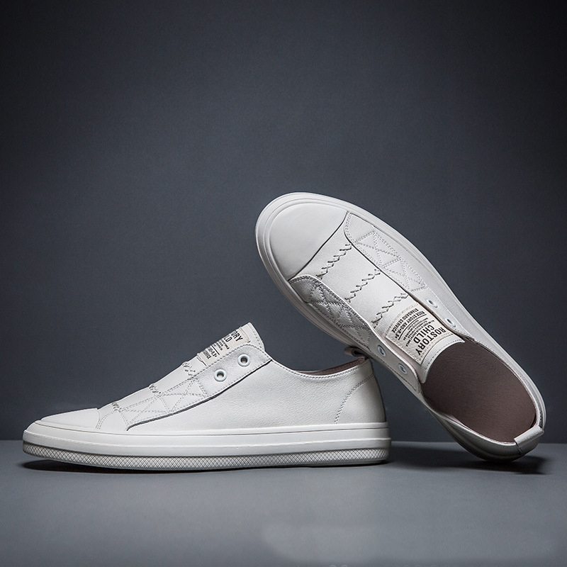 100% echtes Leder Schwarz Weiß – Men Shoes Under 100 Bewertung und Preis