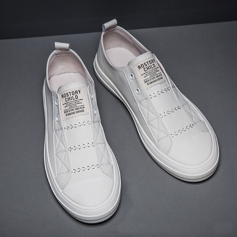 100% echtes Leder Schwarz Weiß – Men Shoes Under 100 Bewertung und Preis