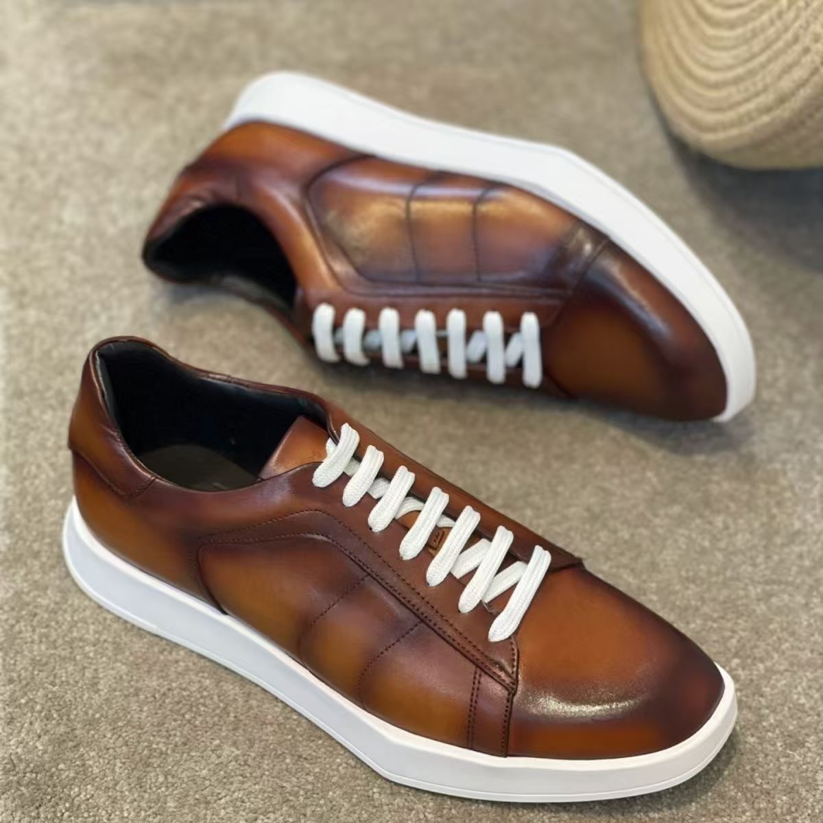 Super große Größe echtes Kuhfe – Men Shoes Eu To Us Size Bewertung und Preis